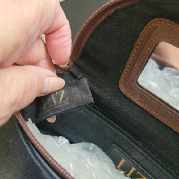 Vintage Liz Claiborne Navy Crossbody Bag Purse - Picture 7 of 9